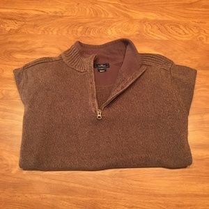 Brown Dockers 1/4 Zip Sweater